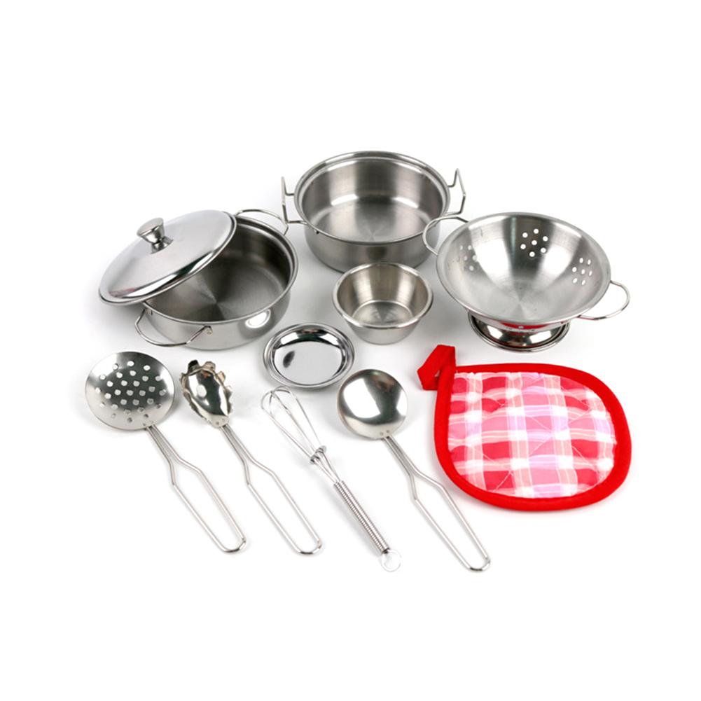 Paella Pan Steel - Keuken Speelgoed Accessoires met RVS kookgerei