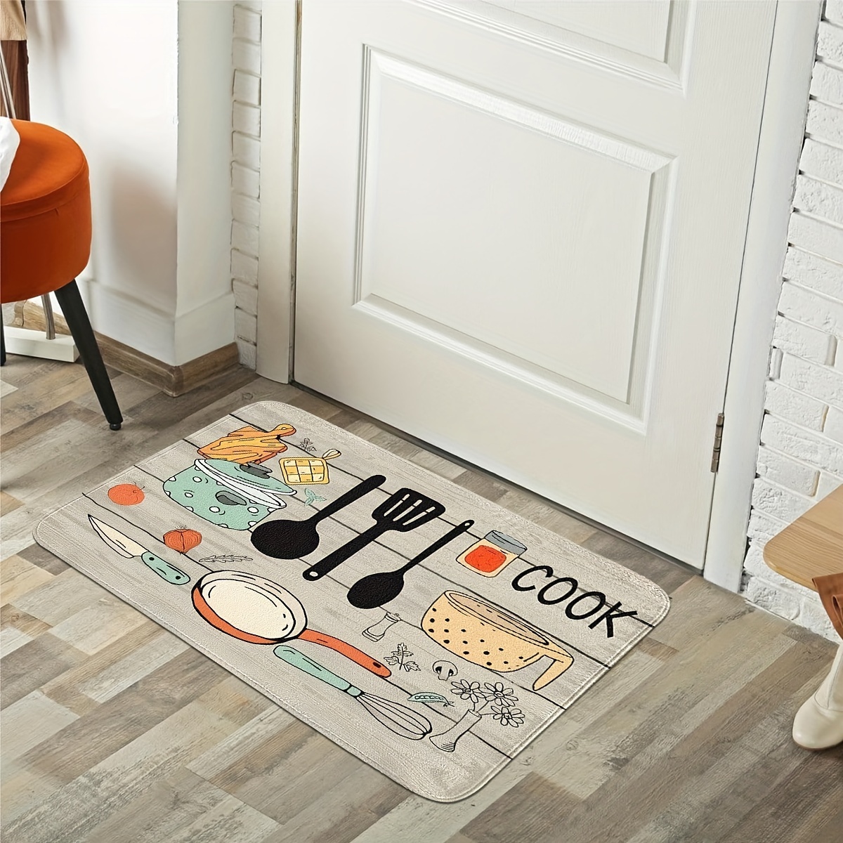 Keukenmat met keukengereiprint - Home Cooking Quotes recensie en prijs