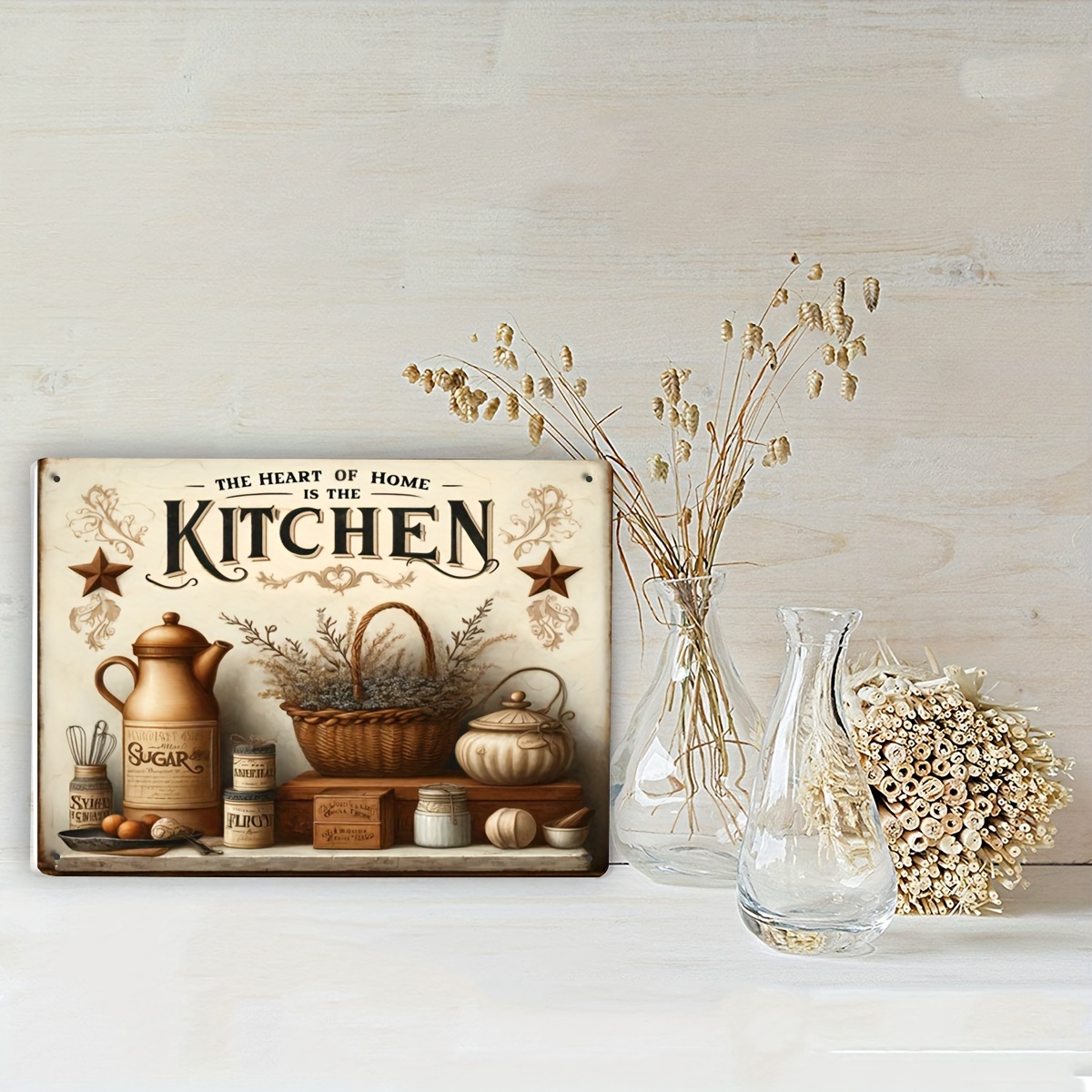 Vintage keuken quote metalen w - Home Cooking Quotes recensie en prijs