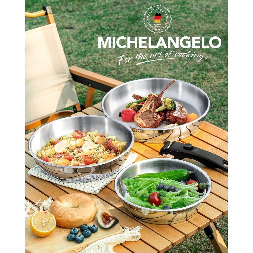 MICHELANGELO roestvrijstalen k - Paella Pan Steel recensie en prijs