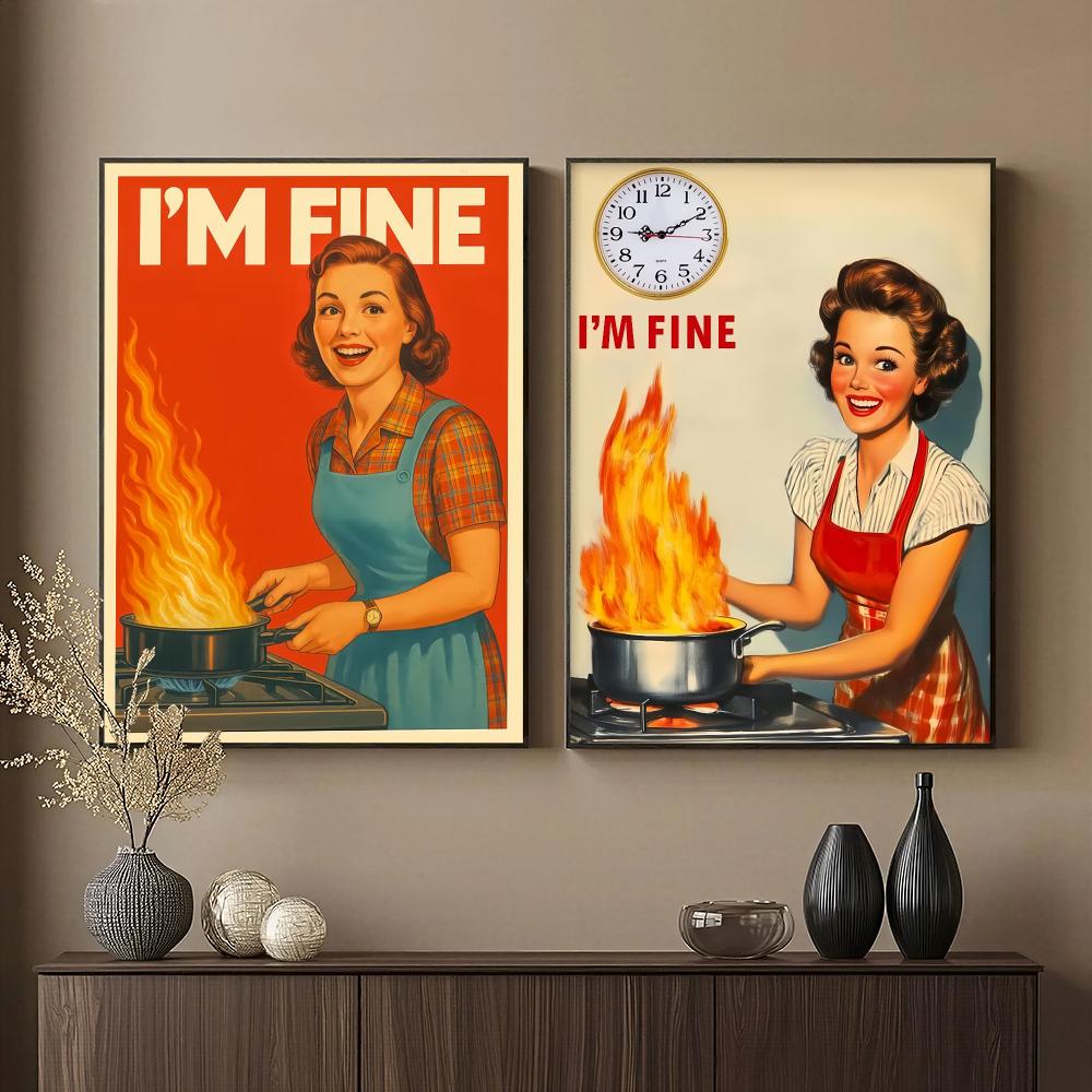 Retro Keuken HD Wandkunst Post - Home Cooking Quotes recensie en prijs