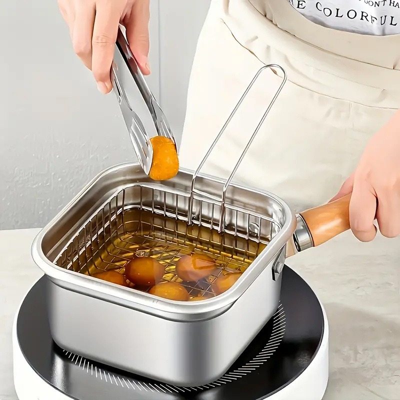 RVS vierkante diepe friteusepa - Paella Pan Steel recensie en prijs
