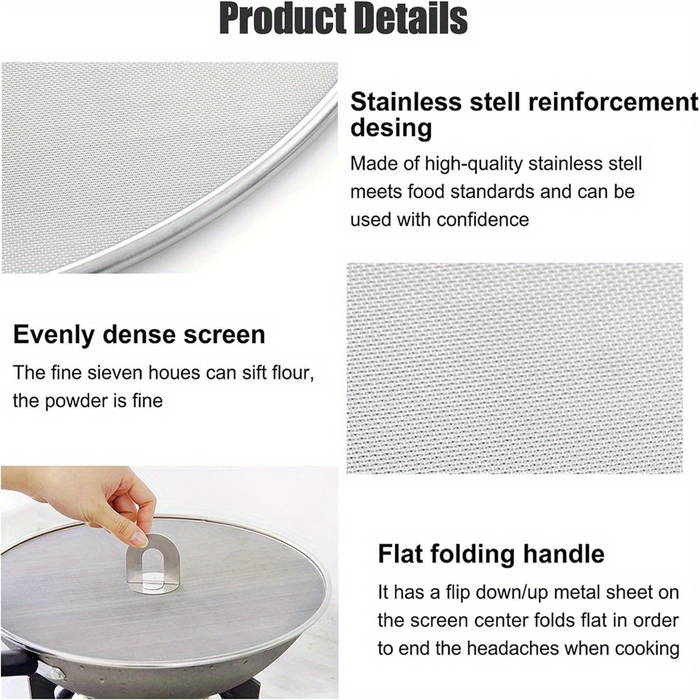 3 stks/pak Splatter Screen voo - Paella Pan Steel recensie en prijs