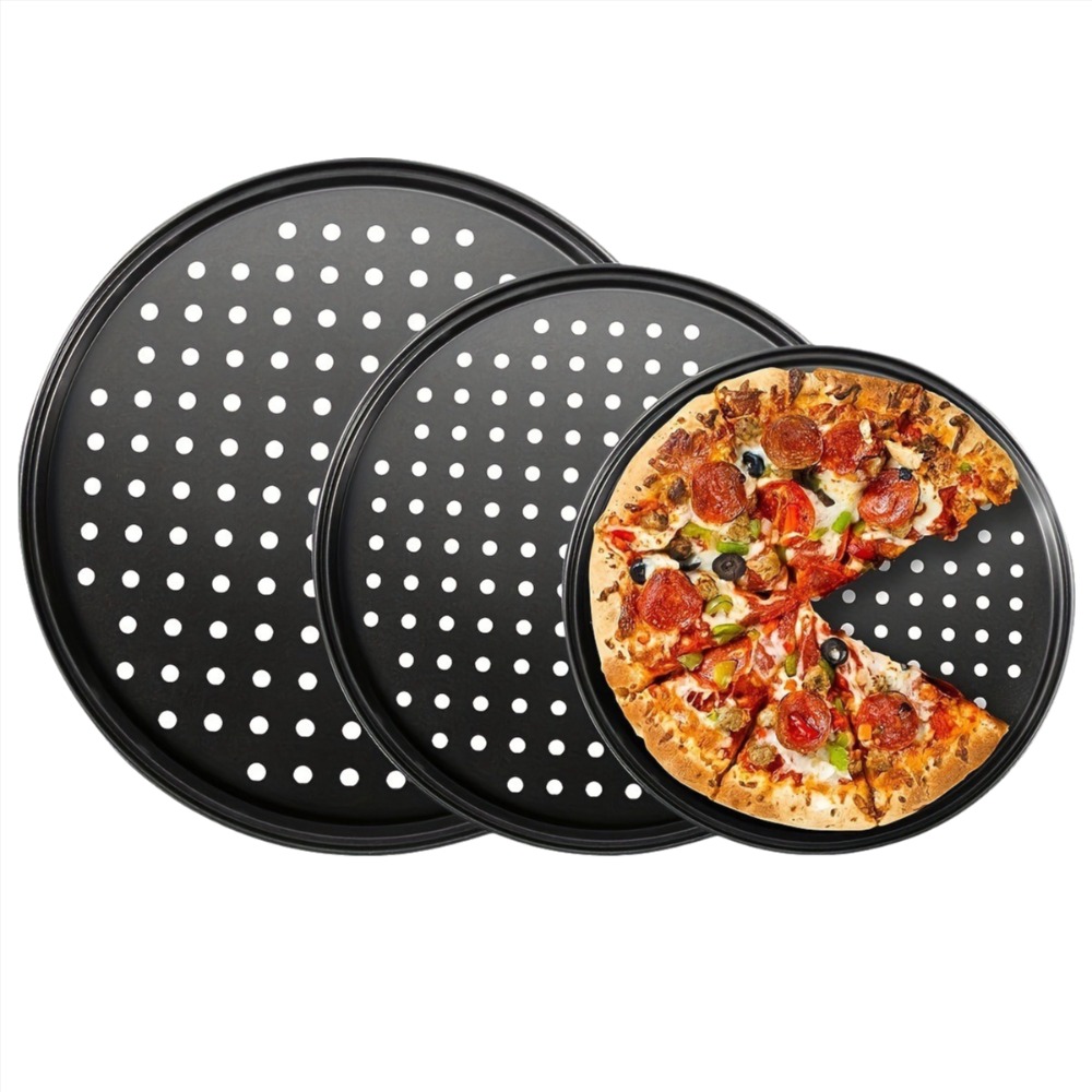 Geperforeerde pizzapan van koo - Paella Pan Steel recensie en prijs